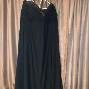 Bridesmaid black dress